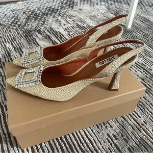 Bibi Lou slingback heels LIKE NEW 39
